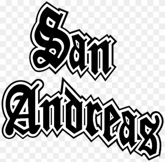 gta gtasanandreas logo freetouse sticker stickerart - san andreas logos png