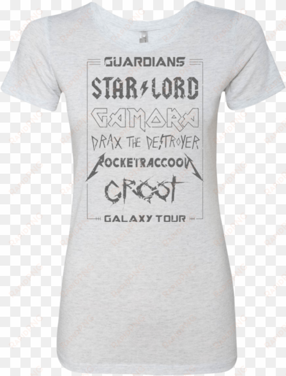 guardians galaxy tour grunge women's triblend t-shirt - t-shirt