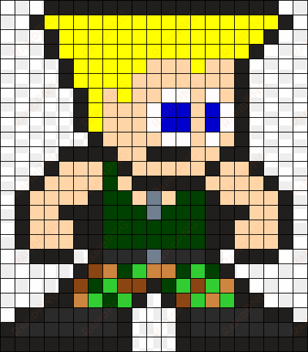 guile perler bead pattern / bead sprite - mortal kombat perler bead patterns
