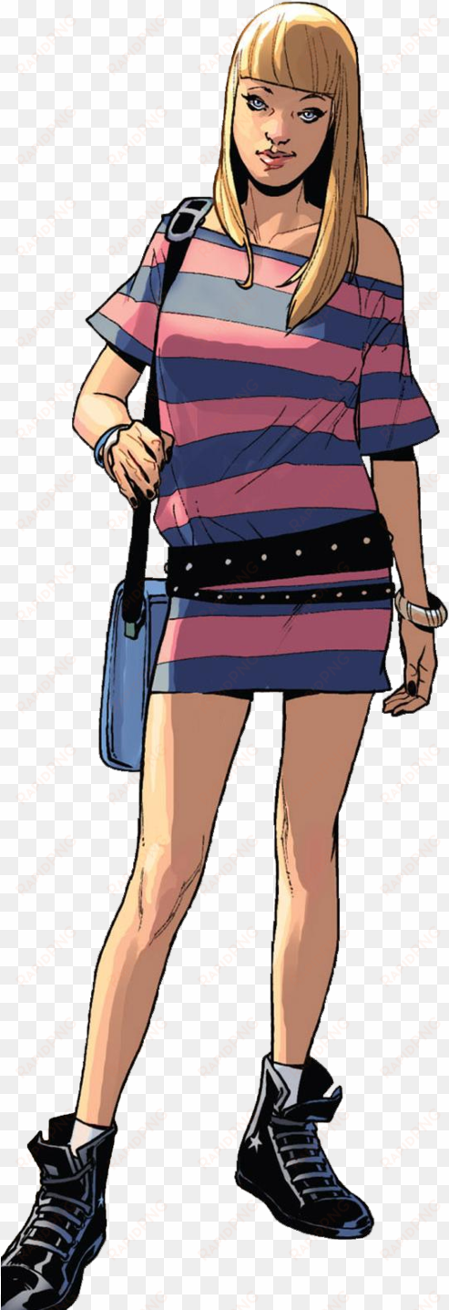 gwen stacy variations spider man wiki peter parker - gwen stacy comic png