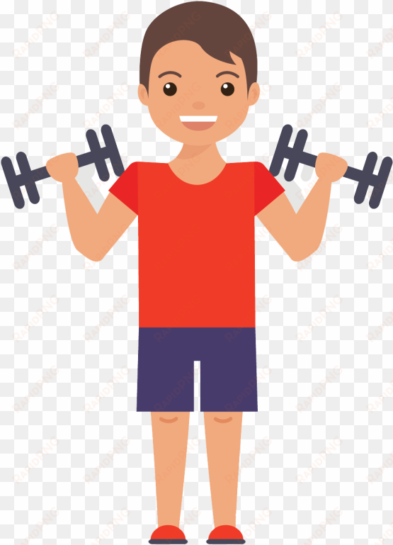 gym workout clipart - weight lifting cartoons png