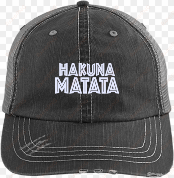 hakuna matata 6990 distressed unstructured trucker - mom squad - volleyball - distressed unstructured trucker