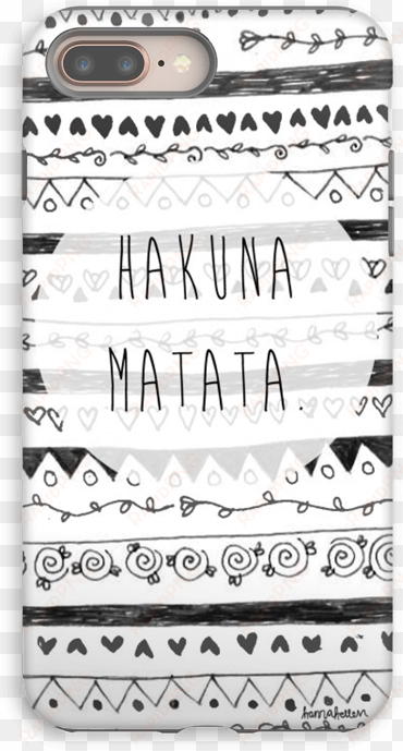 hakuna matata case iphone 8 plus tough - iphone x