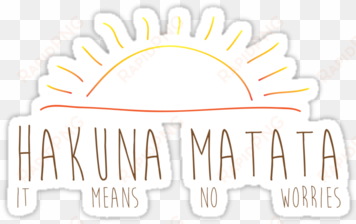 hakuna matata - illustration