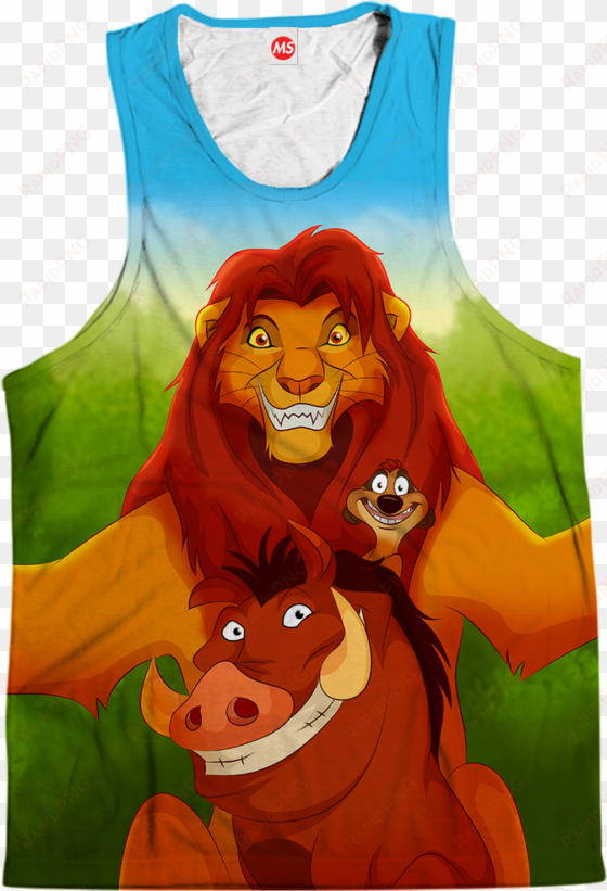 hakuna matata tank top - lion king selfie