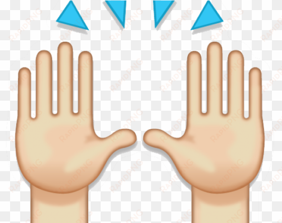 hand emoji clipart 100 percent - praise hands emoji png