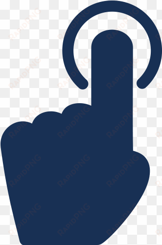 [hand pressing button icon] - finger pressing button icon