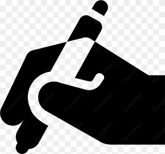 hand with pen icon - mao escrevendo png icon