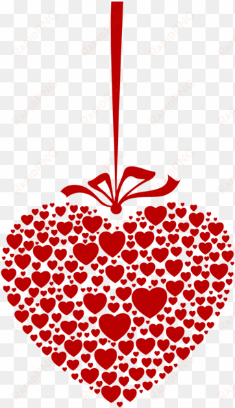 hanging heart transparent png clip art image - hanging valentine hearts png