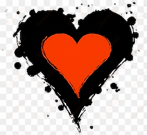 hearts heart backgrounds background grunge grungeeffect - corazon negro y azul