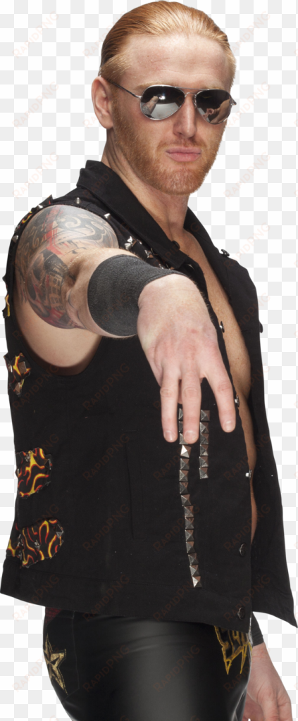 heath slater wearing goggle - drew mcintyre before and after