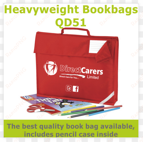 heavyweight qd51 book bag - quadra qd51 junior book bag french navy colour: french