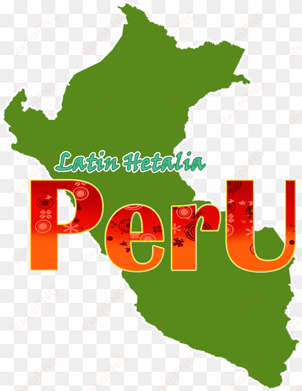 hecho en latin hetalia - peru map black