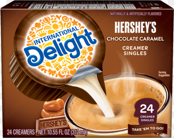 hershey's chocolate caramel coffee creamer singles - international delight sugar free french vanilla mini