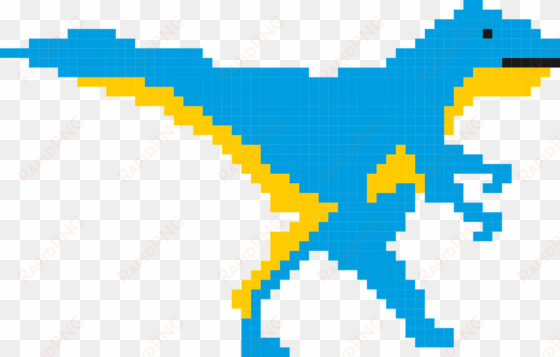 hey, don't worry - transparent pixel dinosaur