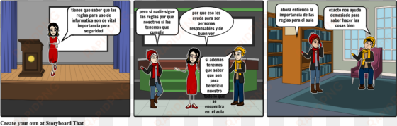 historieta del reglamento escolar - cartoon