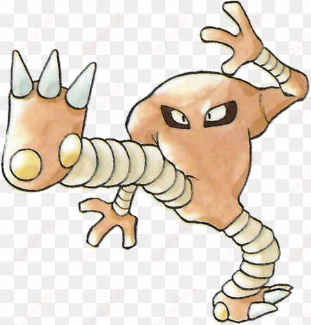 #hitmonlee from the official artwork set for #pokemon - hitmonlee old