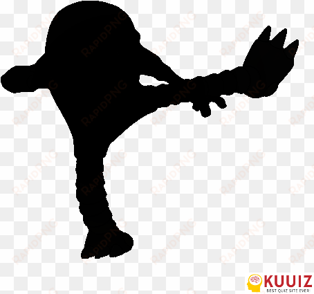 hitmonlee - pokemon silhouettes hitmonlee