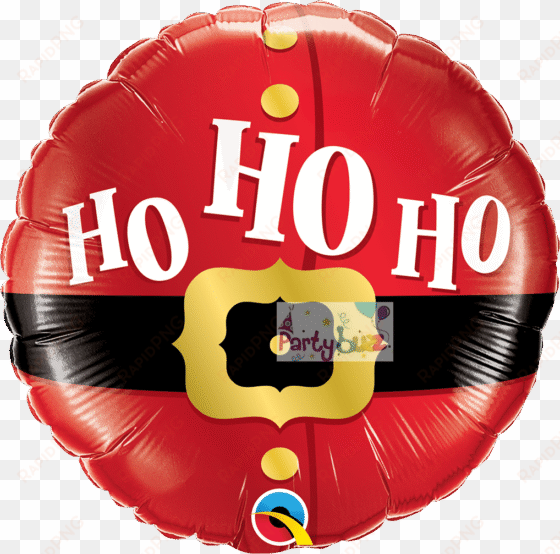 ho ho ho santa's belt foil mylar balloon | 18" | qualatex