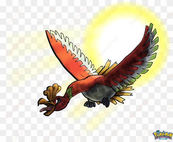 ho-oh used sunny day by yggdrassal - red-tailed hawk