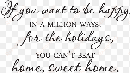 home sweet home for the holidays wall quotes™ decal - holiday at home quotes