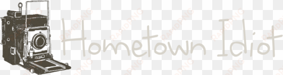 hometown idiot - vintage camera shaped hand drawn pendant necklace |