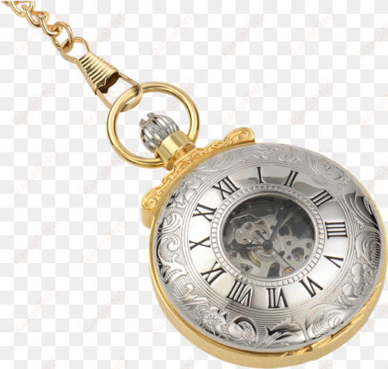horse mechanical pocket watch - chain