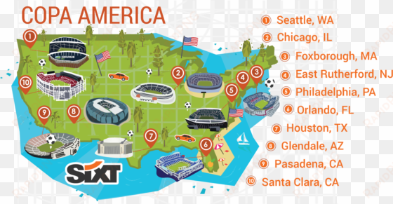 host cities copa america 2016