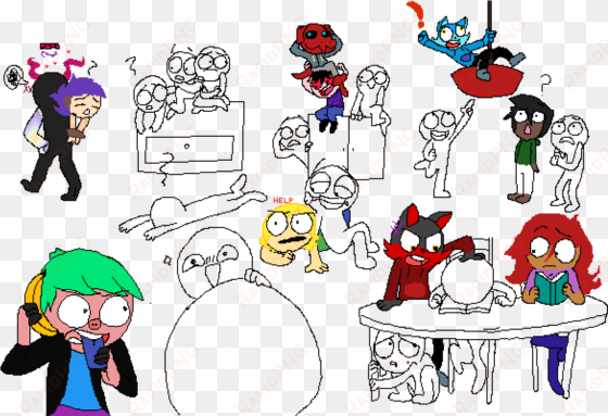 house party - cartoon
