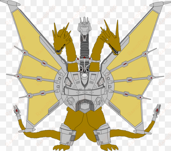 https - //slayeroftears - deviantart - com/art/mecha - mecha king ghidorah drawing