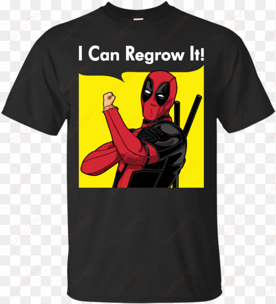 i can regrow it deadpool movie funny t shirt & hoodie - can regrow it poster print (landscape) - a4, 8.3 x
