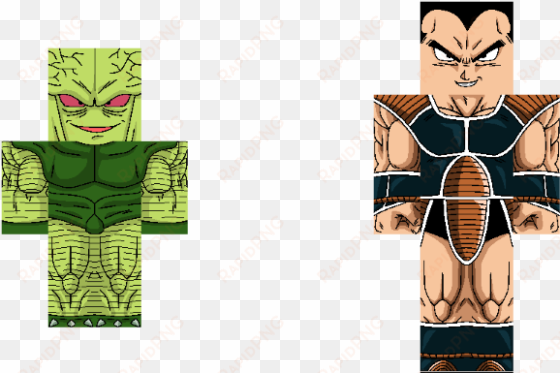 i can't put the red bands on just one side of raditz - cartoon