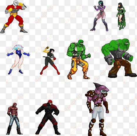 i like them killerfrost is fantastic they are wip - king shark dc sprites