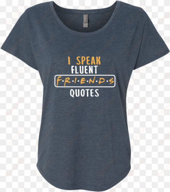 i speak fluent friends quotes next level ladies triblend - baseball mom always cheering next level ladies triblend
