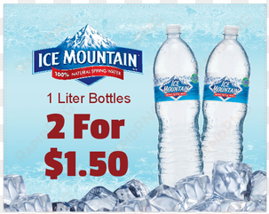 ice mountain 100% natural spring water - 12 pack, 12