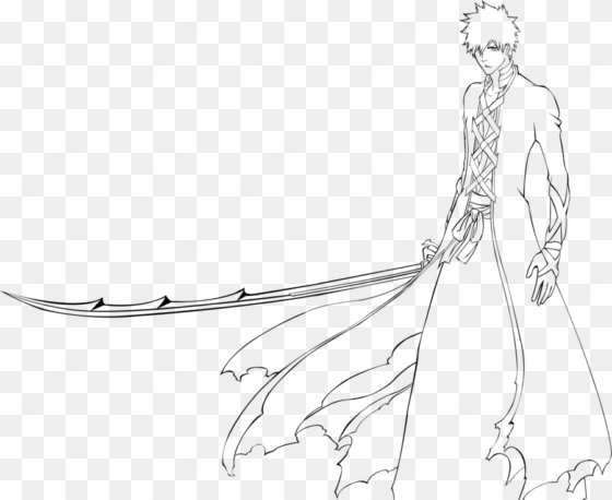ichigo new bankai by bleach - bleach drawings ichigo bankai