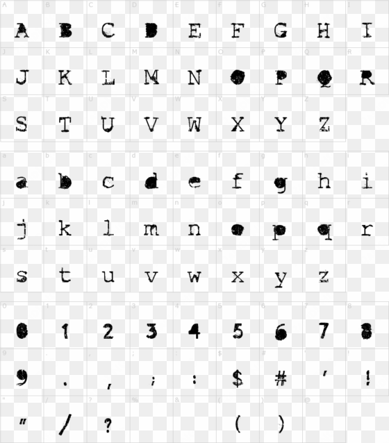 idiot font - number