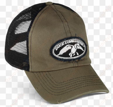 image - duck commander olive and black trucker hat