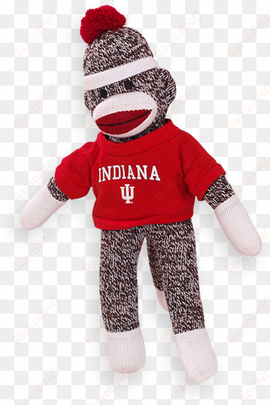 image for iu bean bag monkey sock - indiana university bloomington