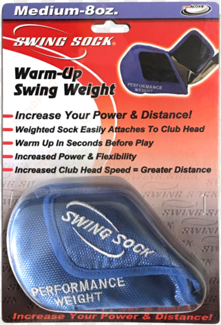 image is loading swing sock 8 oz weighted golf warm - sports equipment
