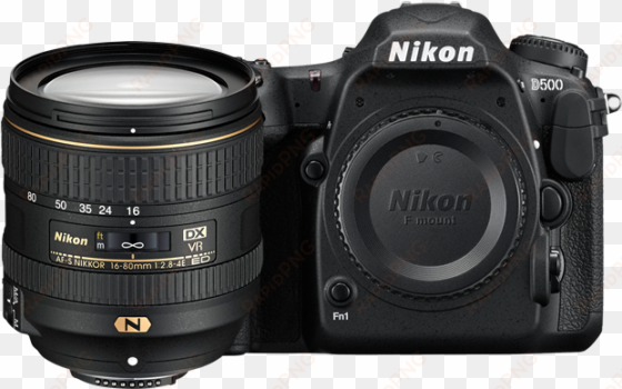 image - nikon d500 20.9mp digital slr camera (black) with af-s