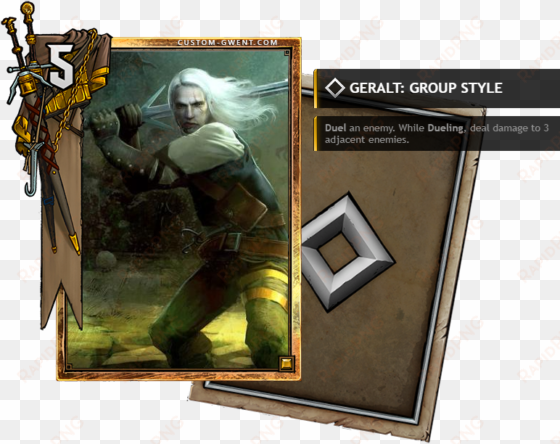 image[custom card] geralt - gwent homecoming