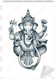 indian elephant-head god ganesha wall mural • pixers® - ganesha