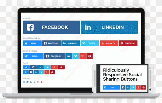 install social media button in wordpress - responsive web design