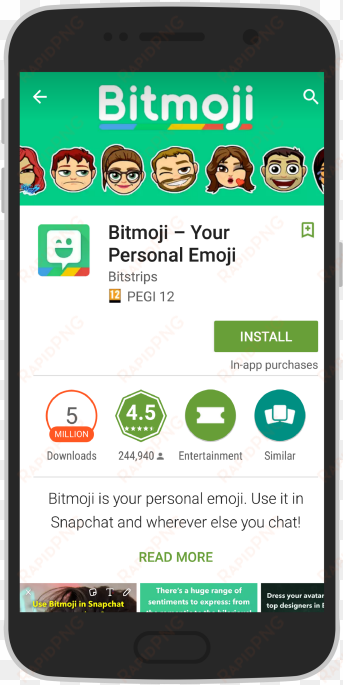 install the bitmoji app on your android or ios device - iphone