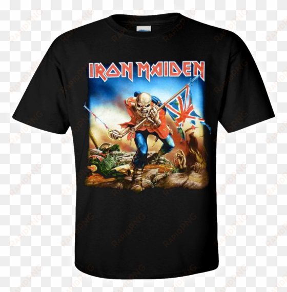 iron maiden official t-shirt the trooper new wave of - iron maiden the trooper