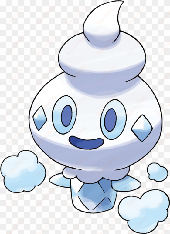 it's pretty much an ice cream cone, but i wouldn't - snow pokemon