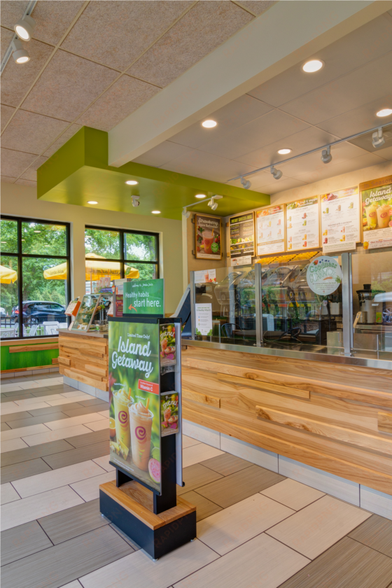 jamba juice - interior design