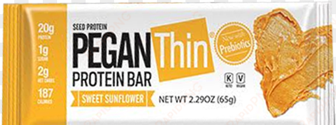 julian bakery, barra de proteína paleo vegana mantequilla - julian bakery pegan thin protein bar (sweet sunflower