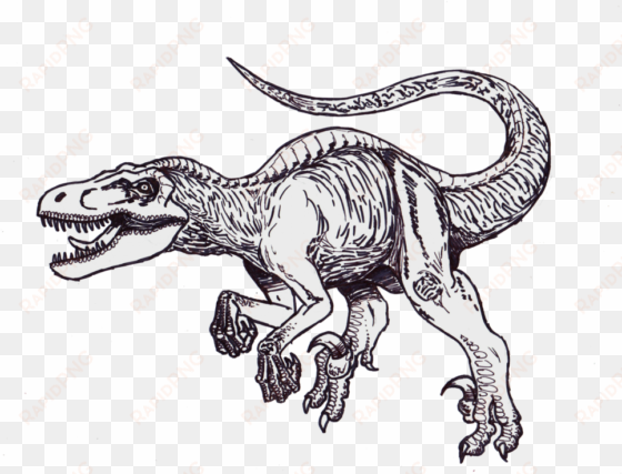 jurassic park mutant dilophosaurus by roflo-felorez - drawing